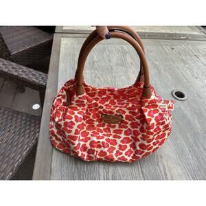 Kate Spade Into the Wild Print Tote Satchel Purse
